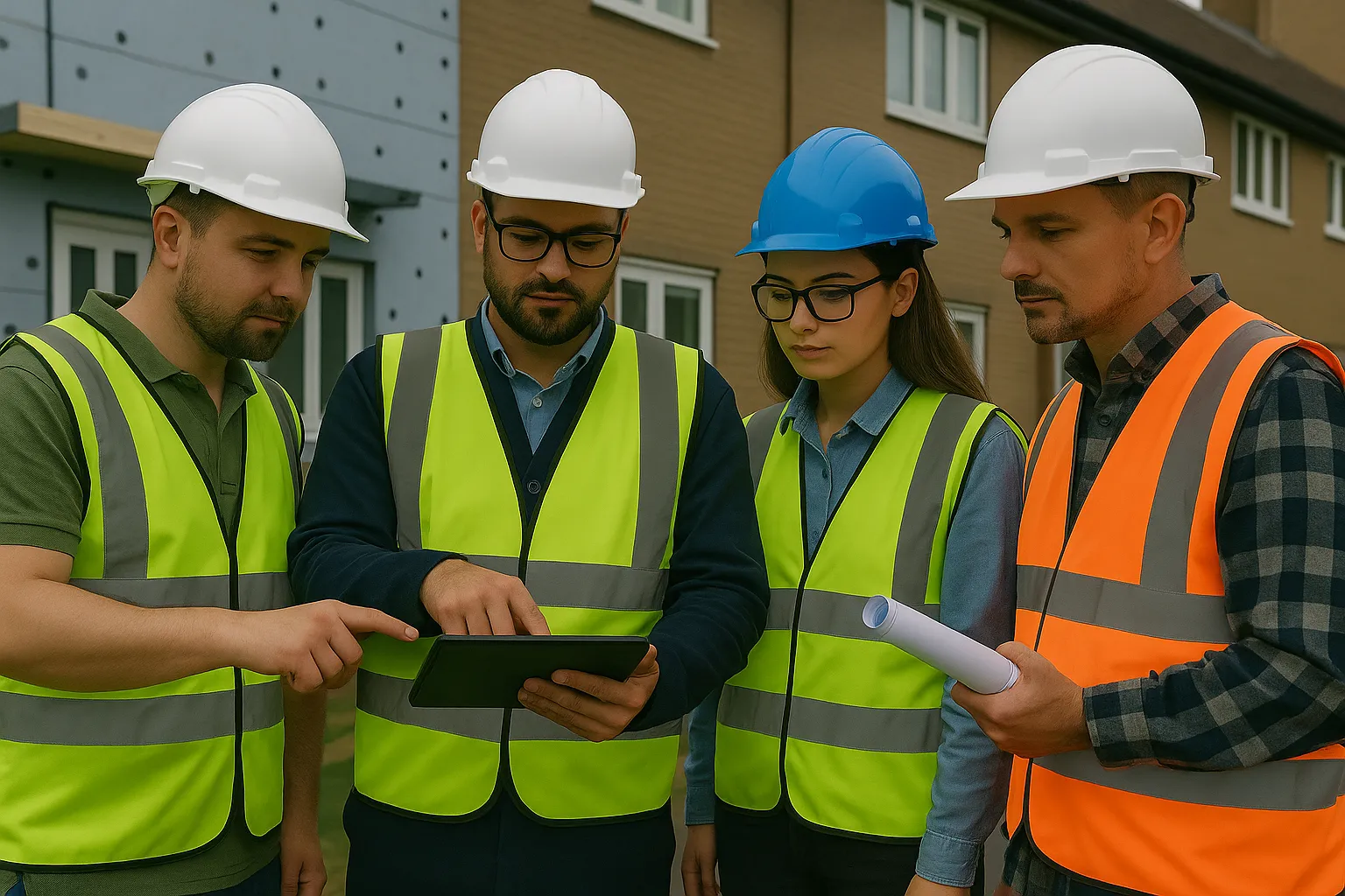 Retrofit Site Manager overseeing on-site installation work